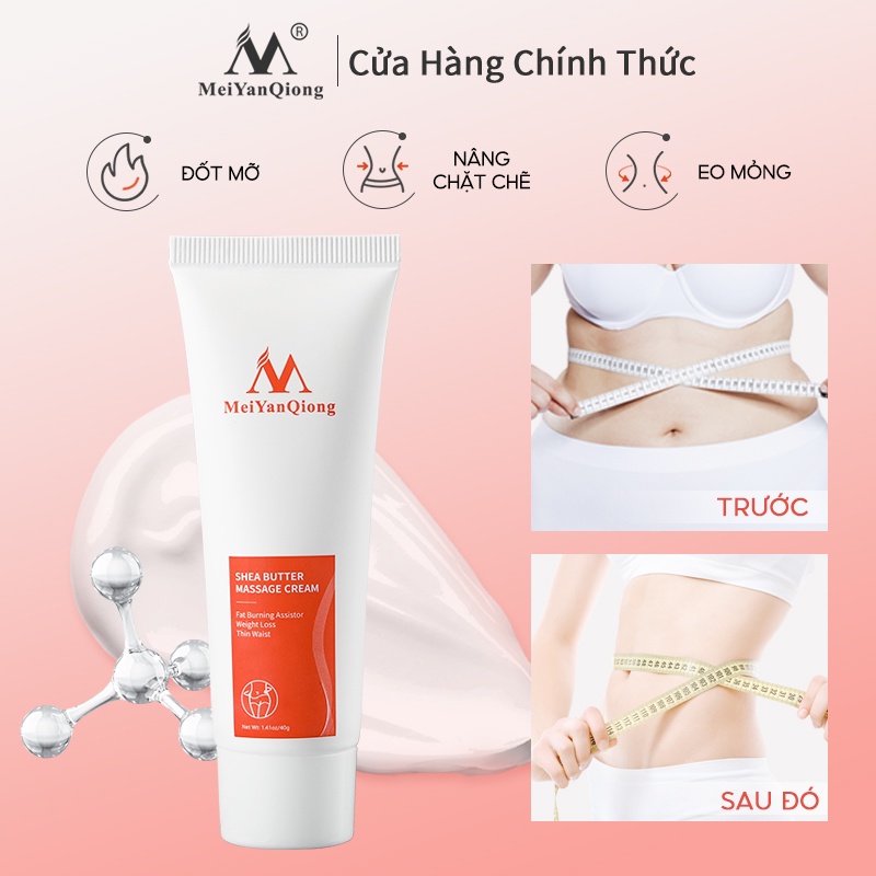 Ảnh MeiYanQiong Kem Giảm Béo Body Fat Burning Cream Massage Thúc Đẩy Đốt Cháy Mỡ 40g 2