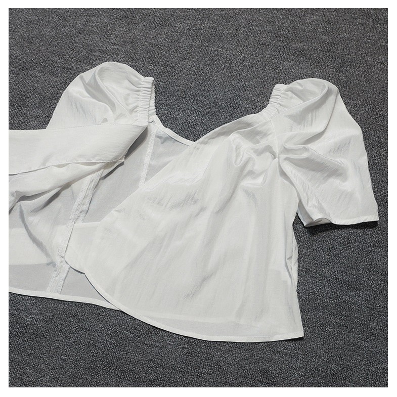 [ BEST SELLER HÈ ] ÁO CỔ CHỮ V QUẤN NGỰC CỘT EO SIÊU HOT MÙA HÈ - SLIM TOP