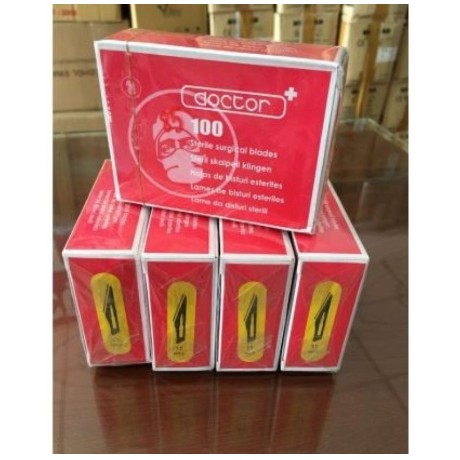 Dao Số 11, Dao Nặn Mụn Doctor Dùng Cho Spa Và Phẫu Thuật, Sử Dụng An Toàn Tiện Lợi, Hộp 100 Chiếc