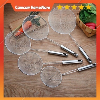 Vợt Lẩu, Rán Chiên, Chao Vòng Vớt Thức Ăn Bằng Inox Bền Đẹp Cam HomeWare