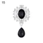 GUSTAVA 10 Chiếc Hợp Kim Kim Kim Cương Giả DIY Thủ Công Lấp Lánh Pha Lê Thổ Cẩm Mặt Trang Trí Mặt Dây Chuyền