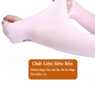 Găng Tay Chống Nắng Xỏ Ngón