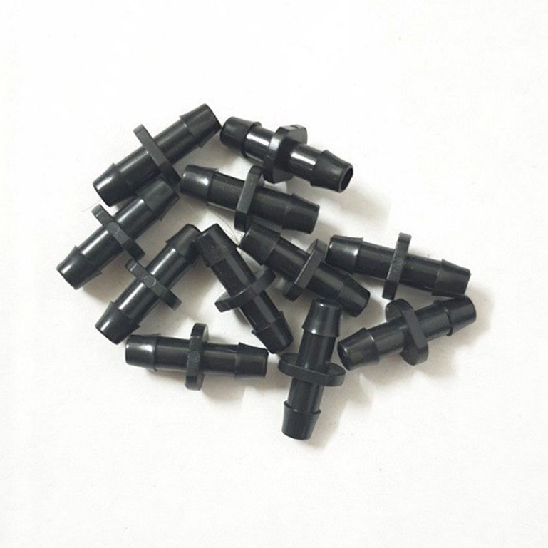 100 Khởi Thủy 6mm 2 đầu gài, sử dụng nối ống LDPE 6mm cho hệ thống tưới phun sương, tưới nhỏ giọt, tưới phun mưa