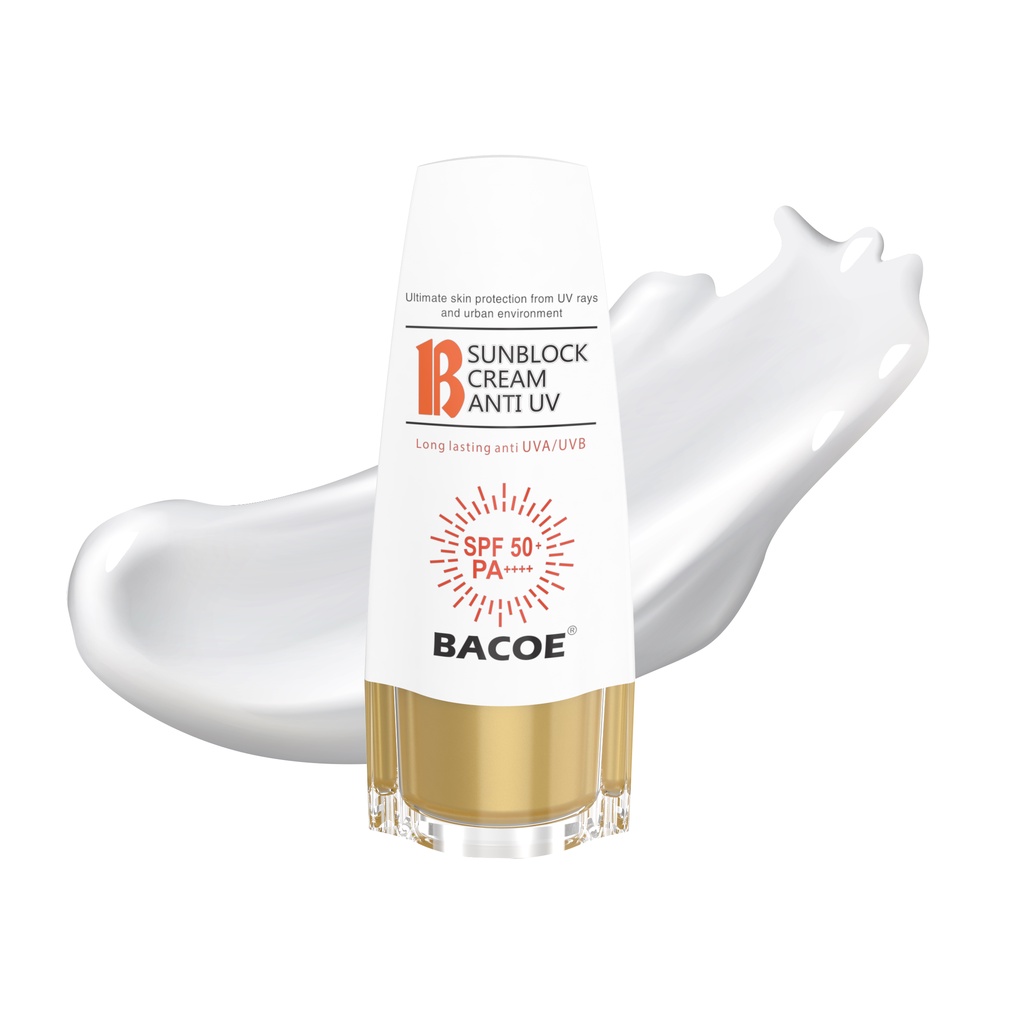 Kem Chống Nắng BB Cream BACOE 50ml SunLock SPF 60+/ PA++++