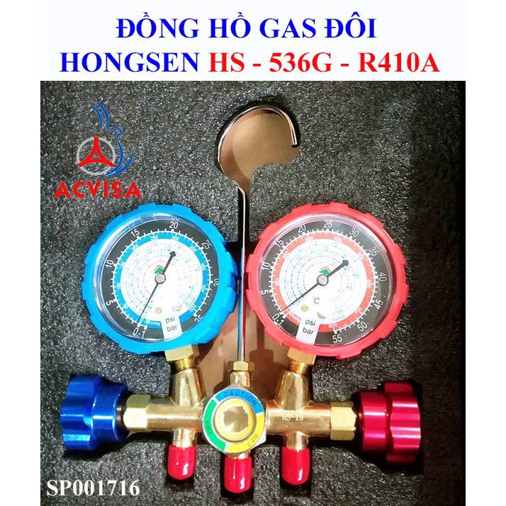 Đồng hồ đo nạp gas đôi Hongsen Model : HS-536G-R410A | Shopee Việt Nam