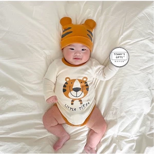 Body chip tiểu hổ dài tay kèm mũ cho bé