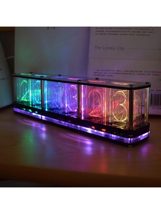 Đồng hồ đèn LED nhiều màu trang trí nội thất nhà cửa