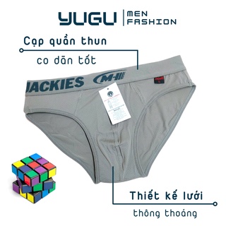 Quần sịp nam lưới cao cấp JACKIES LH05 quần lót lưới tam giác nam chính hãng Việt Nam 40kg-90kg, 1 chiếc, che tên