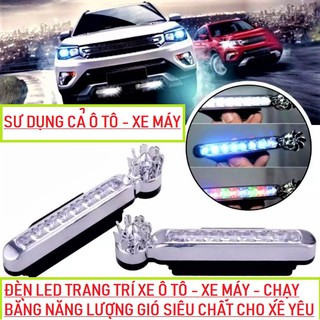 💥 BỘ 2 ĐÈN NĂNG LƯỢNG GIÓ TRANG TRÍ Ô TÔ 🔥 XE MÁY 💥- ĐỒ CHƠI Ô TÔ