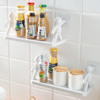 Kệ nhà tắm dán tường,Kệ treo đồ 2 chú lực sỹ phong cách nhật bản