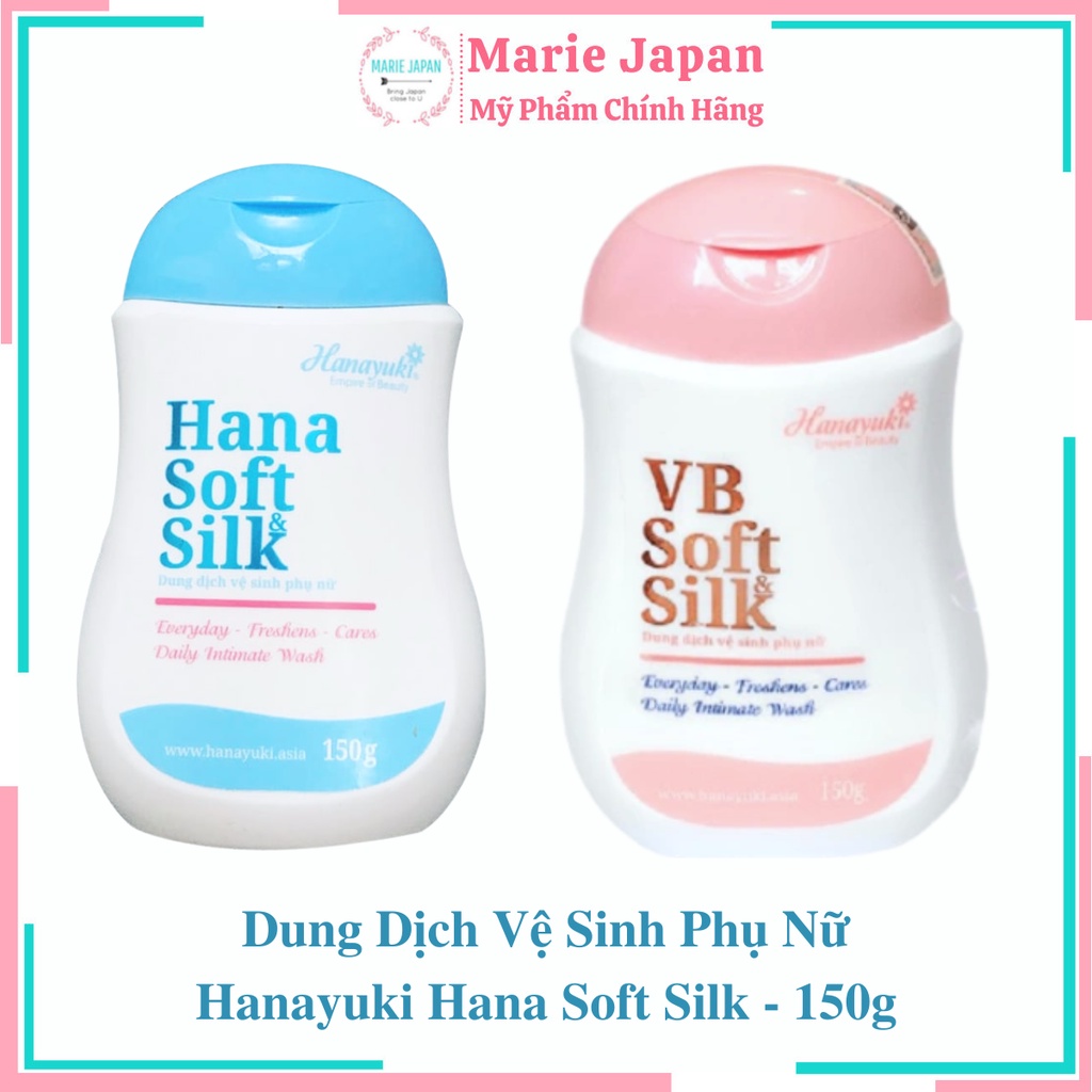 (Đã bán 461) Dung Dịch Vệ Sinh Phụ Nữ Hana Soft Silk Hanayuki - Chai 150ml