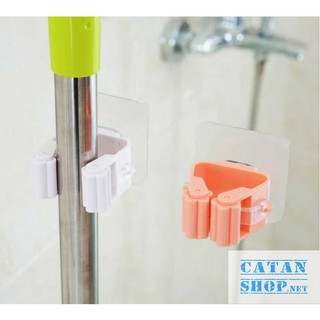 Móc treo chổi dán tường , treo cây lau nhà siêu dính thông minh, tiết kiệm diện tích GD328-Treochoi