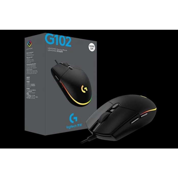 Chuột gaming Logitech G102 Led RGB 8000DPI - Hàng nhập khẩu | Shopee ...