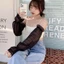 PCF * Trong Suốt Co Giãn Ruffle Vòng Tay Bao Da Co Giãn Cô Dâu Nghi Thức Khuỷu Tay Chiều Dài Găng Tay Ngón Găng Tay