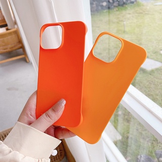 Ốp điện thoại không khung PC cứng mỏng cho iPhone 15 14 13 12 Mini 11 Pro Max XR X 8 7 Plus Ốp lưng mờ màu kẹo T03