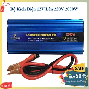 Kích điện 12v lên 220v MAXIPOWER 2000W thiết kế gọn nhẹ, an toàn khi sử dụng.