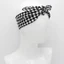 Woke Cotton Bandana Đen Trắng Ca Rô Tóc Quấn Sqaure Khăn Dây Đeo Tay