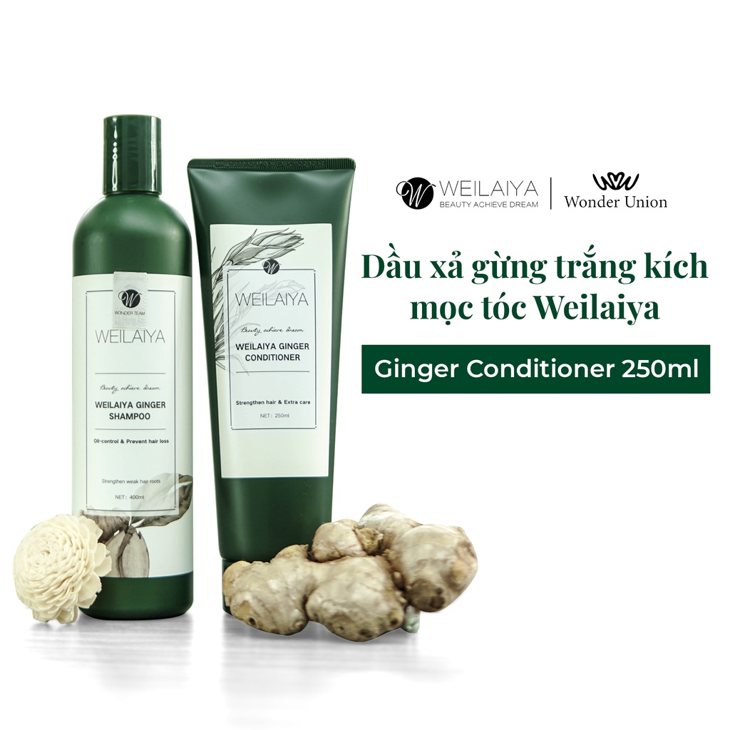 Ảnh Dầu xả tóc thảo dược Weilaiya Ginger Conditioner gừng trắng giúp dưỡng tóc và kích thích mọc tóc 250ml 4