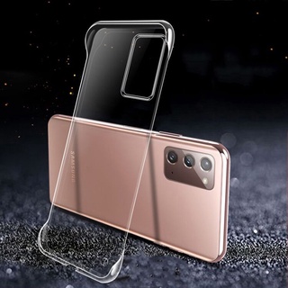 Ốp Điện Thoại Trong Suốt Không Khung Siêu Mỏng Cho Samsung Galaxy S26 S25 S24 S23 S22 S21 S20 FE S10 S9 Note 20 Ultra 10 Plus Ốp Lưng Trong Suốt T01