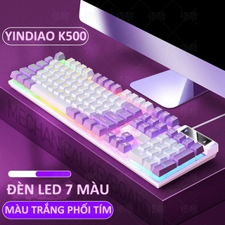 Bàn phím giả cơ gaming YINDIAO K500 Led đa màu, Phối keycaps cực đẹp - Phụ Kiện Nhất Tín