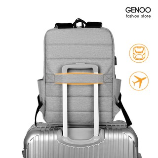 Balo Thời Trang Nam Nữ Cao Cấp Có Ngăn Đựng Laptop 15'6 Chống Sốc, Chống Nước Cao Cấp GN016 - GENBAG