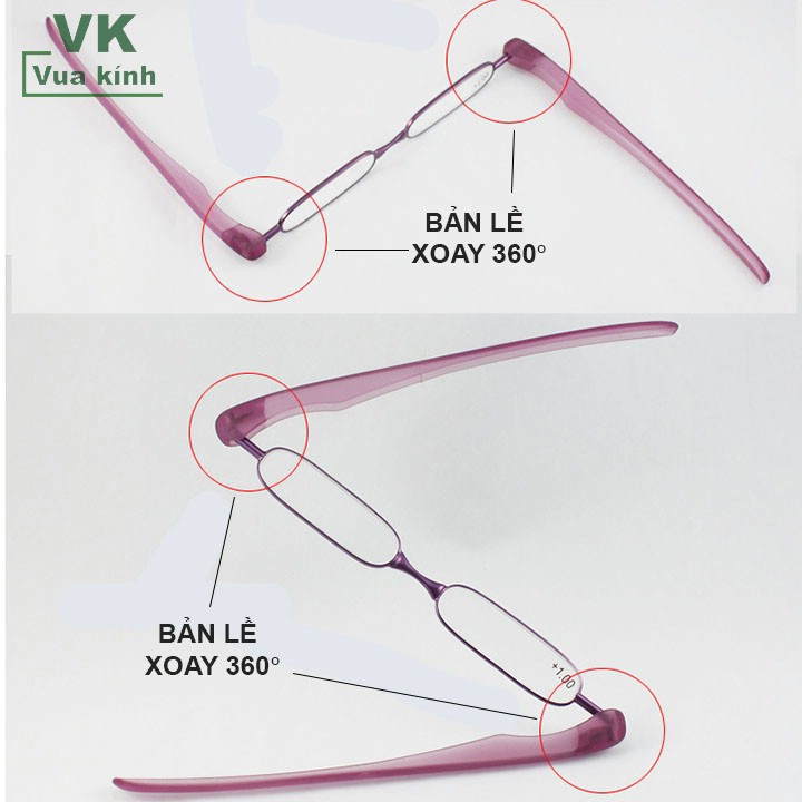 Kính lão xoay 360 tròn