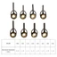 Khoen Móc Cần Câu Cá Bằng Thép Không Gỉ onlytiming1 0 9mm-1 6mm