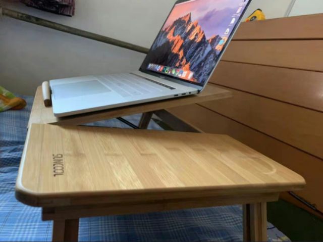 BÀN LAPTOP THÔNG MINH  Bằng TRE   Có Quạt Tiện Lợi