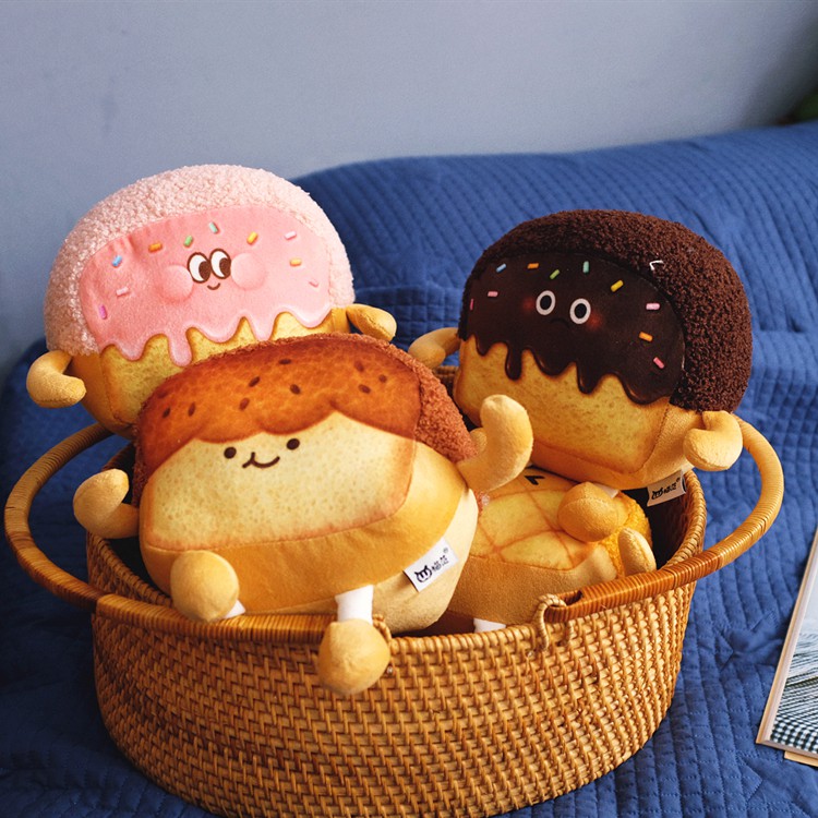 Gấu Bông Bánh Mì Nướng Mèo Biểu Cảm Meo Cat PA10063