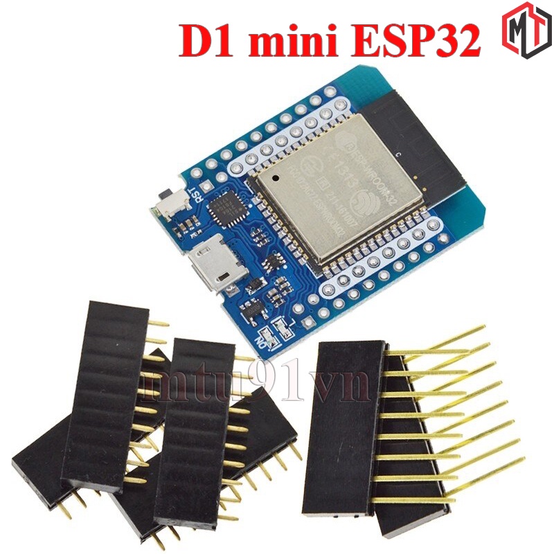 Wemos D1 Mini Kit 5 NodeMCU ESP32 S - Moduli Sviluppo WiFi Bluetooth 2.4GHz, Dual Core, Per IoT E Audio Modulo Sviluppo ESP32 - Foto 6