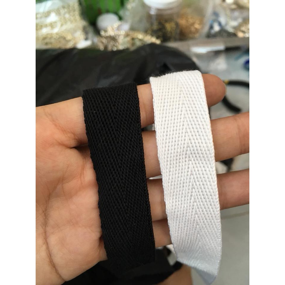 Dây Đai Cotton Viền Nón bản 2cm (10k/mét)