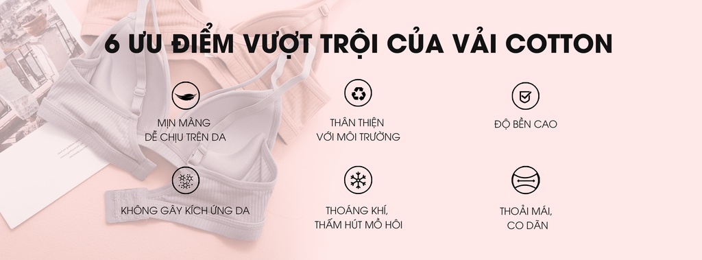 Mô tả Áo ngực nữ không gọng đệm mỏng 1 cm len tăm thoáng khí MIALALA 0363 NA3280363 - 2