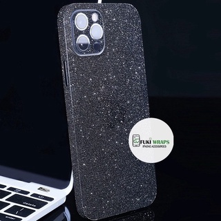 Miếng dán Skin Mặt lưng FULL Viền Màu Black Diamond Matte Dành cho 16 pro max 15 pro max 14 pro max 13 pro max