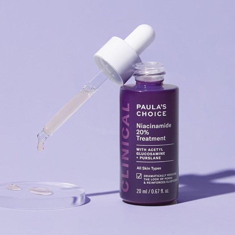Tinh chất se khít lỗ chân lông Serum Nia Paula's Choice Clinical Niacinamide 10̀̀̀̀ và 20