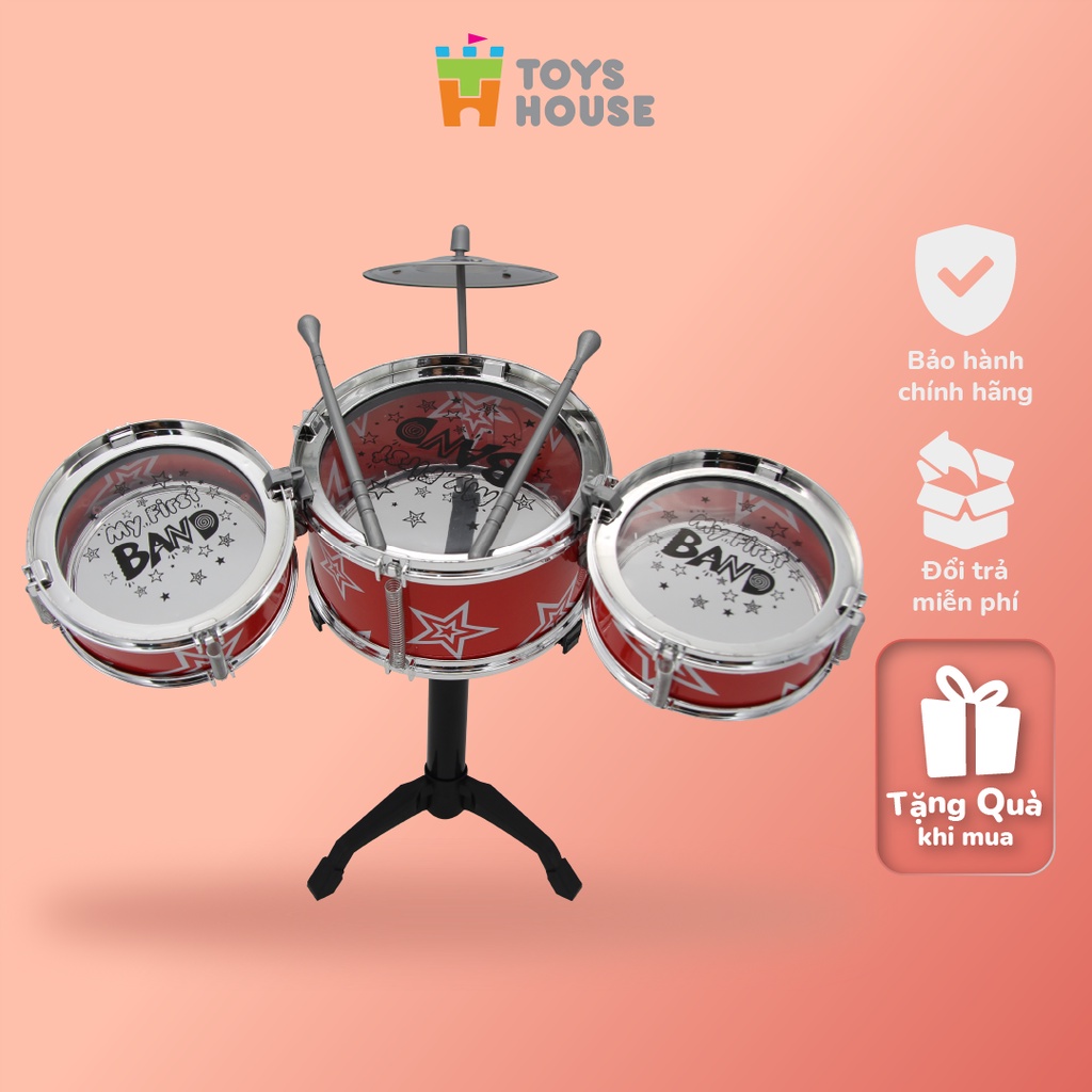 Bộ Trống đồ chơi cho bé Jazz Drum Toys house Đồ chơi âm nhạc