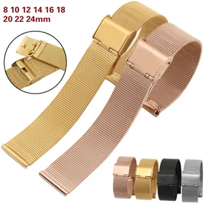 Dây đồng hồ bằng thép không gỉ 0.44 8mm 10mm 12mm 14mm 16mm 18mm 20mm 22 24mm