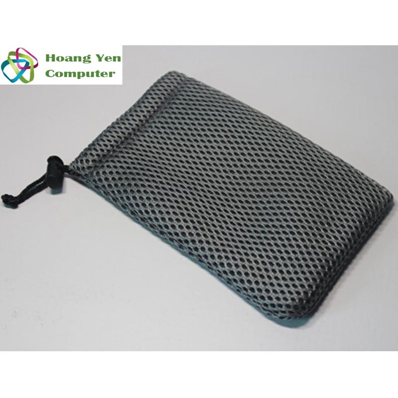 [XÁM] Túi Đựng Pin Dự Phòng 10000mAh, Tai Nghe, Cáp Sạc - Kích Thước 9cm x 14cm - Hoàng Yến Computer