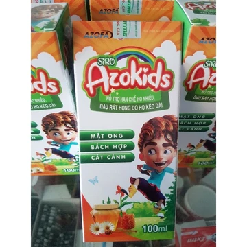 Siro Ho thảo dược Azokids_ Dùng được cho trẻ sơ sinh.