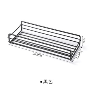 Kệ sắt dán tường hình chữ nhật đựng đồ nhà tắm, nhà bếp sang trọng, hiện đại 88284