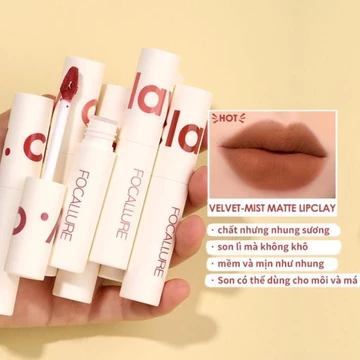 Son kem Focallure Màu Nhung Sương Lì Mịn 16g