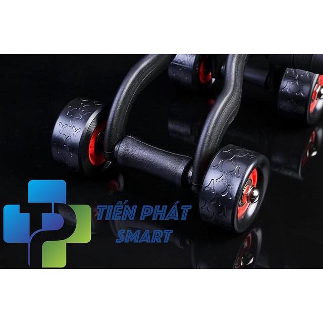 Con lăn tập cơ bụng 4 bánh cỡ lớn tặng kèm thảm lót