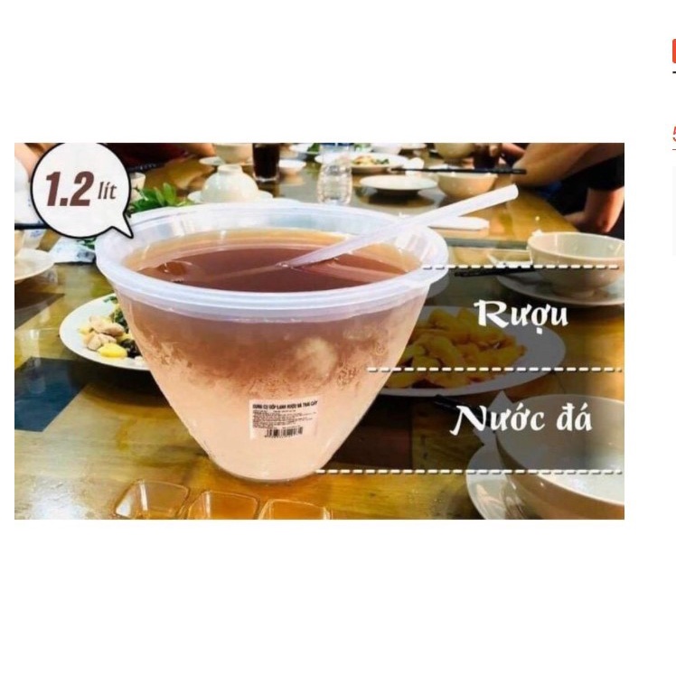 BÁT ƯỚP ĐÁ LẠNH ĐỰNG RƯỢU TIỆN DỤNG ( tặng gáo múc) DỤNG CỤ ƯỚP LẠNH TRÁI CÂY CAO CẤP aladanh-net-vn