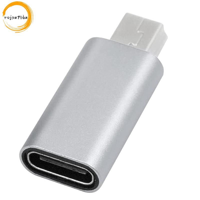 USB C sang Mini USB 2.0 Adapter Loại C Nữ sang Mini USB Nam Chuyển Đổi Adapter Cho GoPro MP3 Người Chơi Dash Cam, Đen