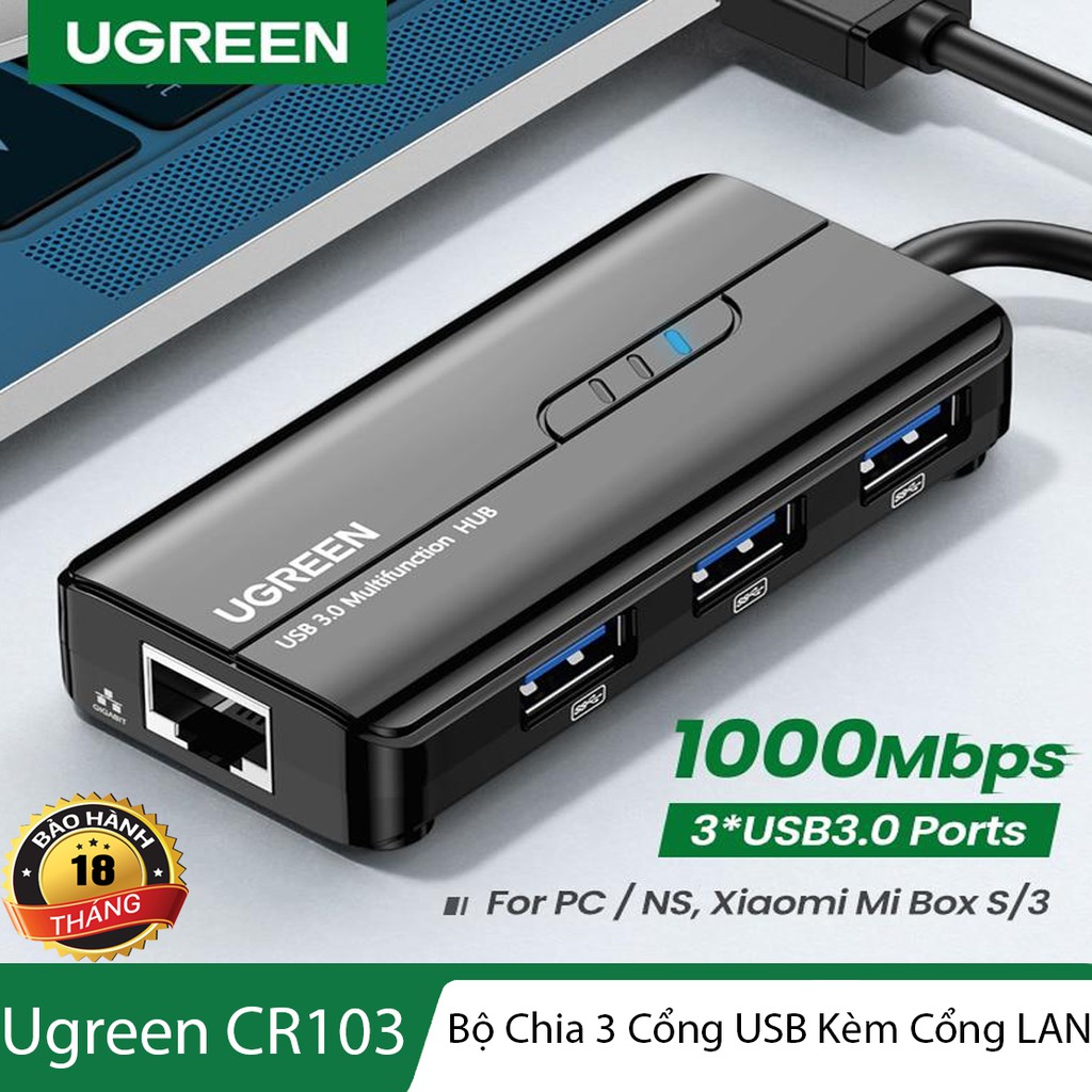 Bộ chia cổng USB ra 3 cổng USB kèm cổng LAN - tốc độ đường truyền lên ...