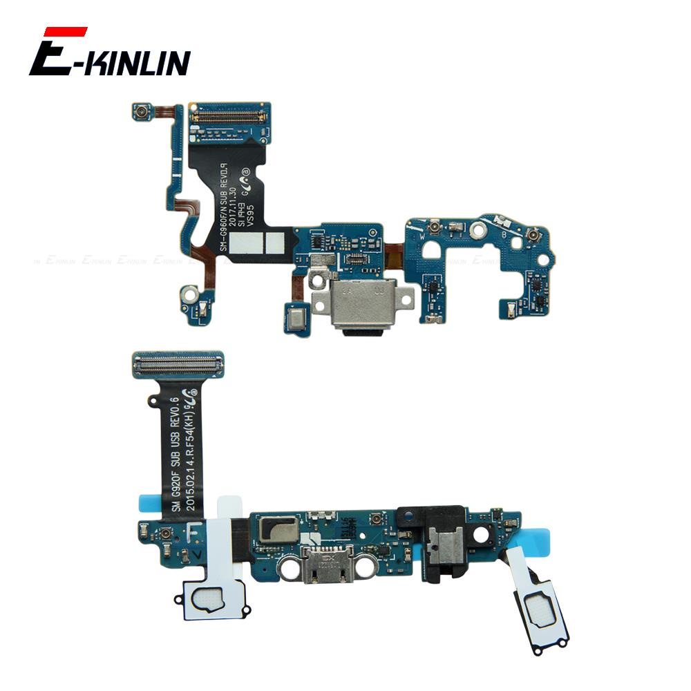 Bảng Mạch Cổng Sạc USB Kèm Mic Cho Điện Thoại Samsung Galaxy S6 S7 Edge S8 S9 Plus