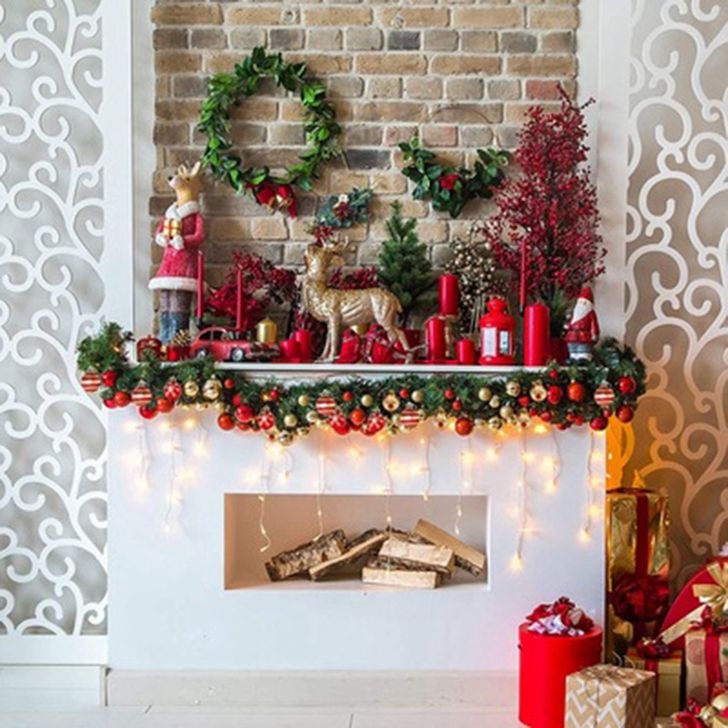 Bộ 50 Cây Giáng Sinh Trang Trí Bóng Bauble Xmas Đảng Treo Bóng Đồ Trang Trí Giáng Sinh Cho Gia Đình Quà Tặng Năm Mới
