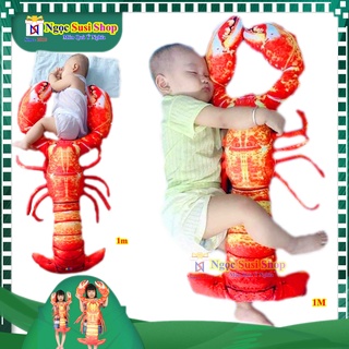 [NHƯ THẬT] THÚ BÔNG TÔM HÙM ALASKA KHỔNG LỔ [ CAO CẤP]
