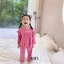 Đồ bộ quần áo dài tay cho bé gái chất len tăm TB81 - Đồ bộ tăm gân viền bèo cánh tiên cho bé TB459