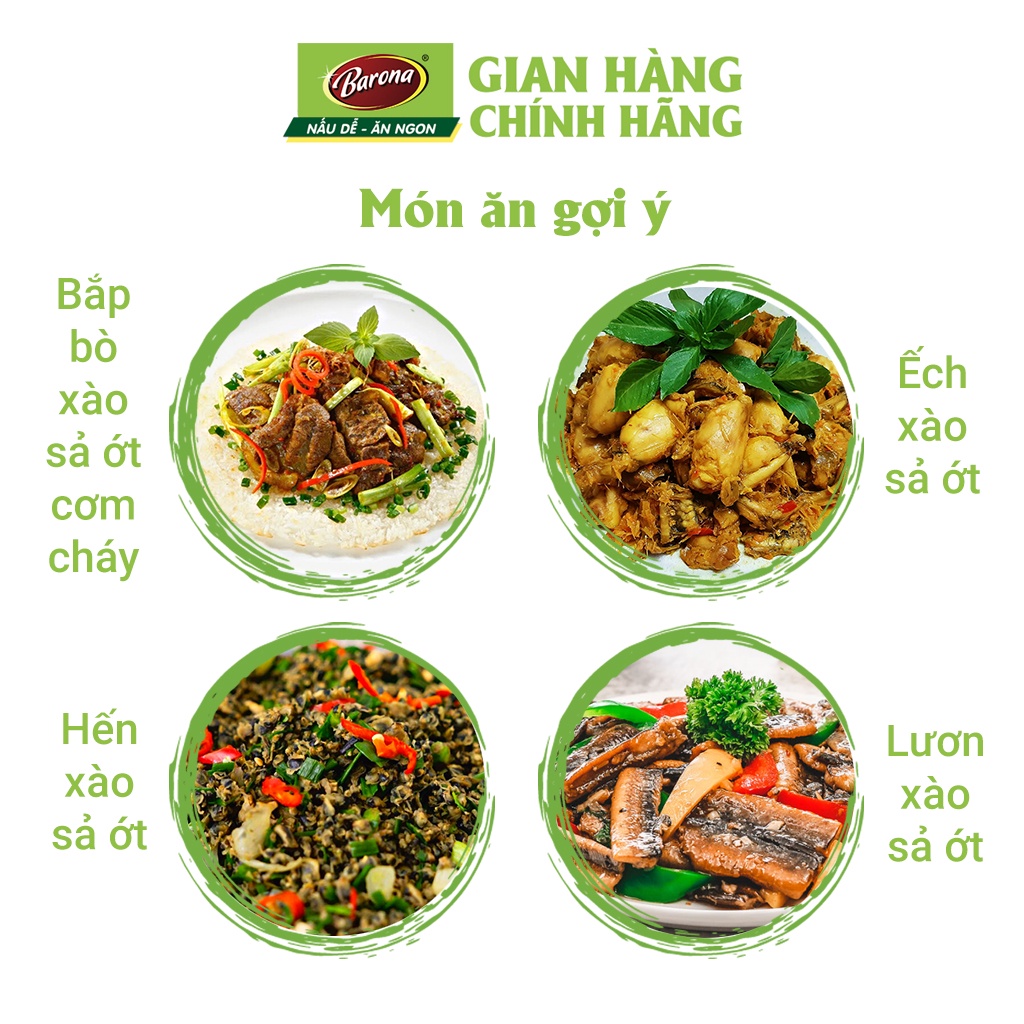 Ảnh Gia Vị Xào Sả Ớt Barona 80g ướp ngon chuẩn vị không cần nêm nếm 3