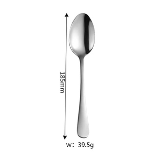 Set 5 Thìa (muỗng) Inox 304 size18.5cm Ăn Cơm, Phở Thép Không Rỉ 18/10 An Toàn Cho Sức Khoẻ